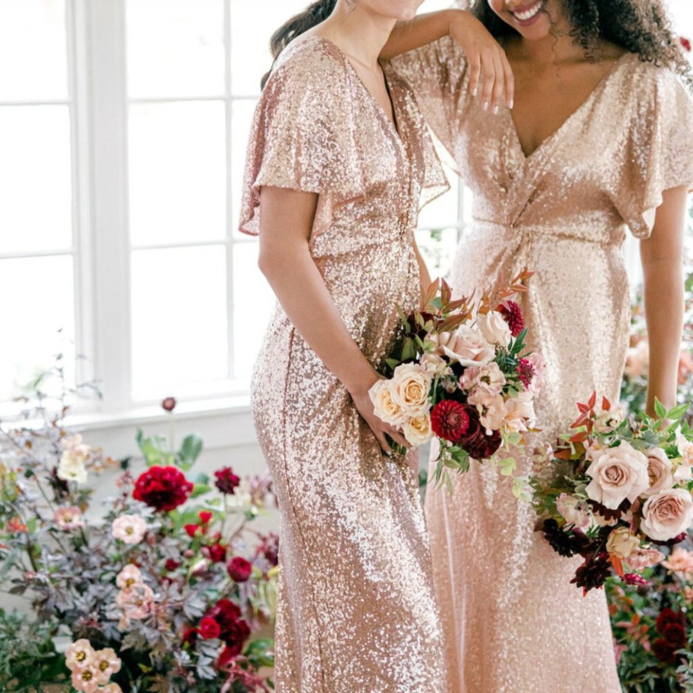 Gwen Sequin Dress by Revelry, size 6, color: Gold 204. EXCELLENT condition.